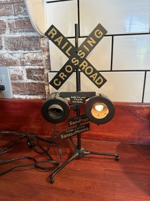 Bahnübergang Bahnhof Signal Schild Lampe 14'' Lichter Strom Penco