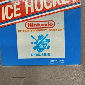 Cartucho de juego aut&eacute;ntico de hockey sobre hielo Nintendo NES sin manual no probado