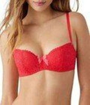 b.temptd by Wacoal 36C Ciao Bella Balconette Bra Hibiscus 953144 Underwire