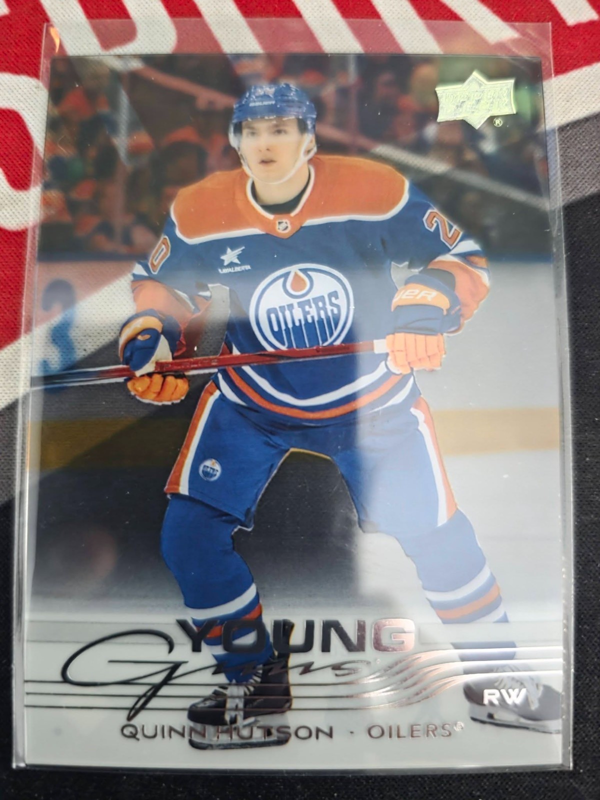 2025 UPPER DECK SERIES 1 #224 QUINN HUTSON CLEAR CUT YOUNG GUNS RC ROOKIE