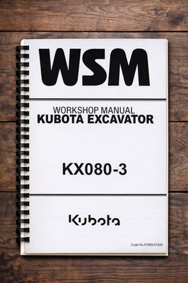 Kubota Bagger KX080-3 Werkstatt Scheckheft 2006
