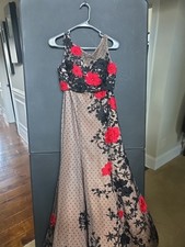 Sherri Hill Embellished Gown two piece top skirt set Prom gown