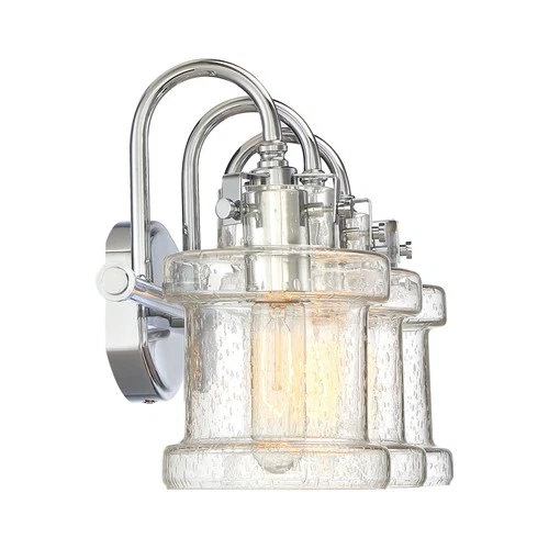 Quoizel DNY8603 Nickel Danbury 3-Light 24"W Bathroom Vanity Light - Picture 6 of 12