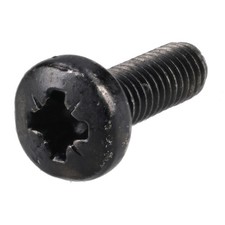 Image of R-TECH Black Pozi Pan Head Machine Screws M4 12mm - Pack Of 100