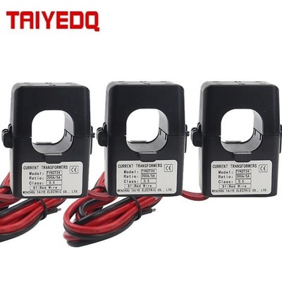 3 Stück Split Core Stromwandler Klemme CT Sensor KCT-24 Stromsensor 100A 2