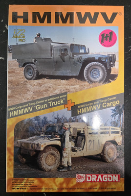 1/72 HMMWV M998 'Gun Truck' w/Additional Armor + M998 Cargo - Dragon 7297