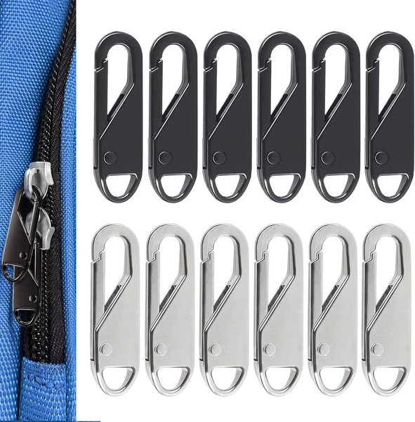 12 StüCk ReißVerschluss Zipper,Ersatzteile ReißVerschluss Zippers, Metall Zipper-image