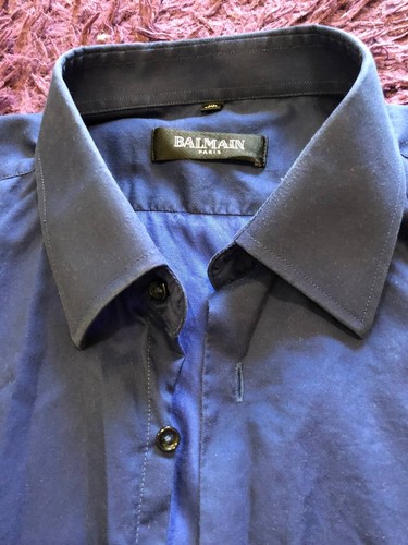CAMICIA BALMAIN UOMO WMNS CASUAL ABBOTTONATA COLORE TAGLIA XL 43-44 unisex rara lusso - Foto 10 di 11
