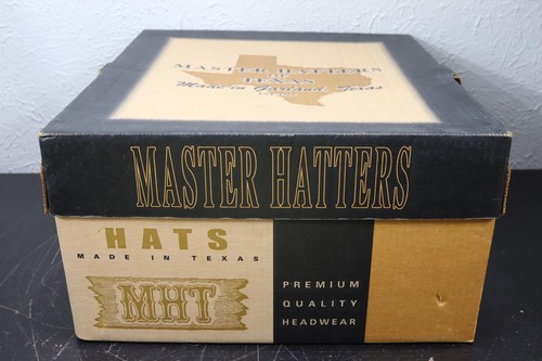 MHT Mster Hatters Texas 3X Beaver Blend Black Cowboy Hat Size 7 1/4 - Picture 11 of 11