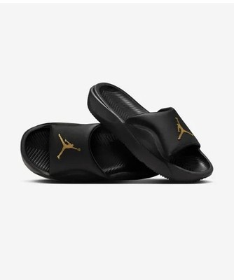 Jordan Franchise Slide White Black Metallic Gold Mens Slippers HF3263-007