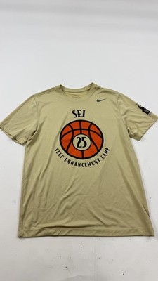 Nike Shirt Mens Medium Beige SEI Self Enhancement Camp 25 Basketball Tee Dri-Fit