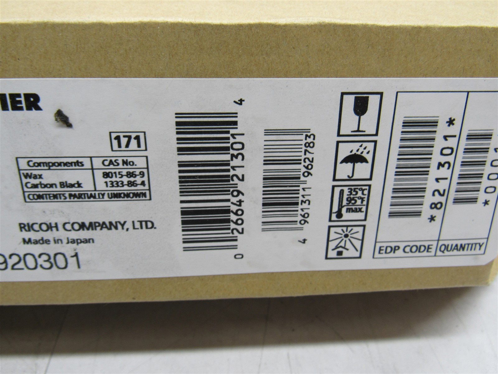 NEW SEALED Ricoh Savin Lanier SP C430A Black Print Cartridge EDP Code 821301