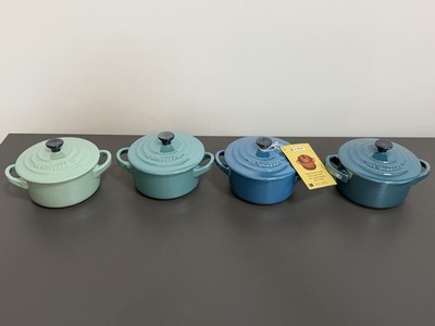 Le Creuset Metallics Mini Cocotte Set x4 (10cm) - Originalverpackt - kaum benutzt