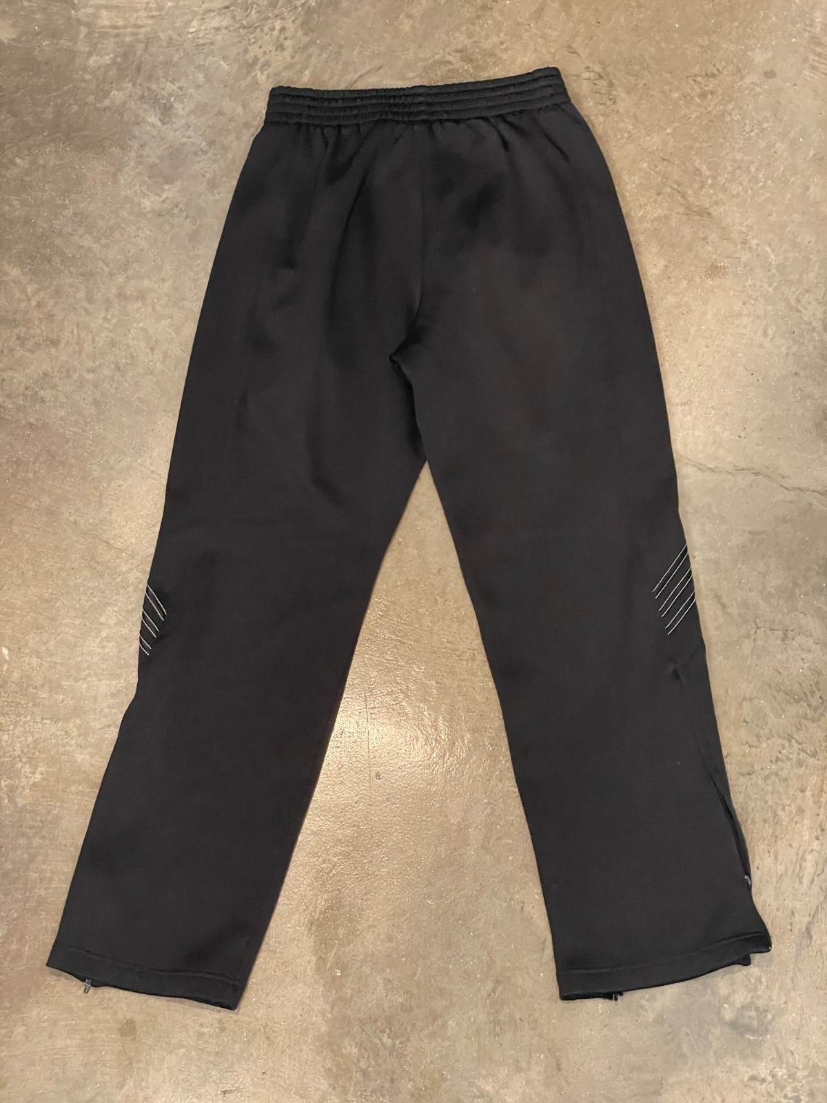 Tennessee Vols Adidas ClimaWarm Sweatpants Mens S Black Fleece Lined Zip Leg thumbnail 2
