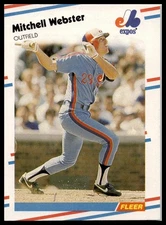 1988 Fleer #199 Mitchell Webster