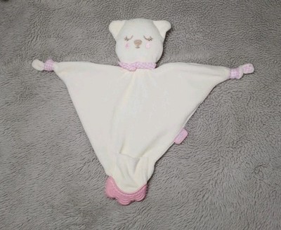 Bär Teddy Babyjem Baby Jem Katze beige rosa Kuscheltuch Schmusetuch 