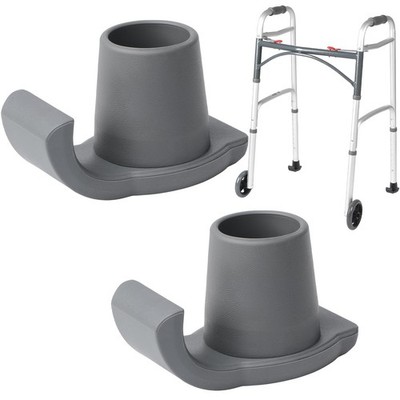 2 Pack Walker Ski Glides for Folding Walkers, Smooth Gliding Replacement Feet