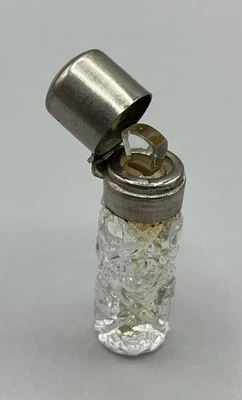 Rarität Kleines Glas Flakon Parfüm Parfum Kristallglas Flasche Antik Alt - Bild 1 von 4
