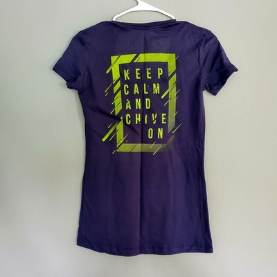 New t-shirt Ladies S~Green Keep Calm & Chive On~KCCO VIP Box Members Soft Tees