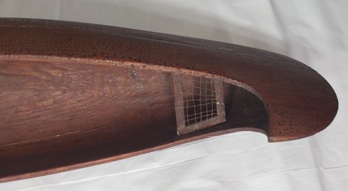 Native American? Antique Hand Carved Wood Dugout Canoe 21 inch Carving Model - Picture 16 of 24