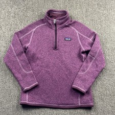 Patagonia Girls M 10 Better Sweater 1/4-Zip Pullover Fleece Purple