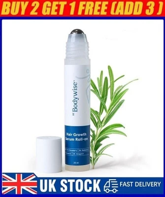Be Bodywise Hair Growth Serum Roll On - 3% Rosemary, 3% Redensyl & 2% - (25ml).