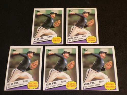 1985 Topps #7 lot of 5 NOLAN RYAN cards! ASTROS! HOF!