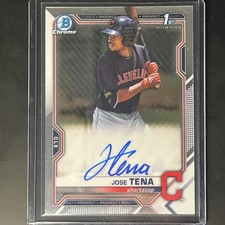 2021 Bowman - Chrome Prospects Autographs Jose Tena #CPA-JT (AU, RC)