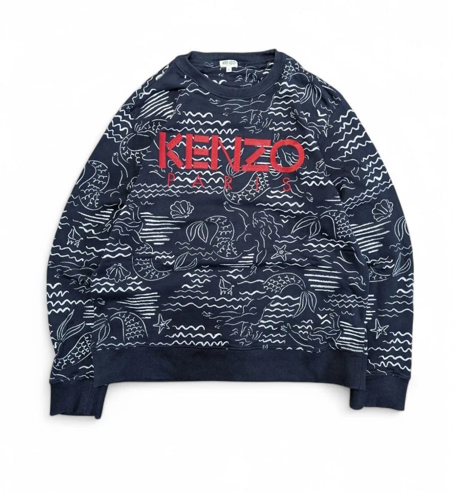 KENZO MERMAID All Over Print Sweatshirt - Imagen 2 de 4