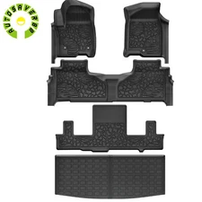 3D Floor Mat & Cargo Liner Full Cover for 21-26 Tahoe Yukon Yukon Denal Escalade