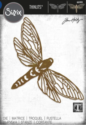 Tim Holtz ''PERSPECTIVE MOTH'' Sizzix Thinlits Large Cutting Die 665434 MSRP $30