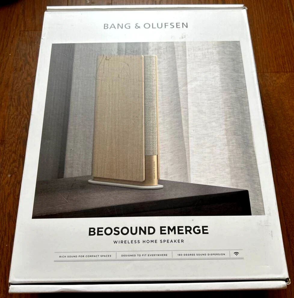 BANG & OLUFSEN Beosound Emerge Wireless Home Speaker Gold Tone