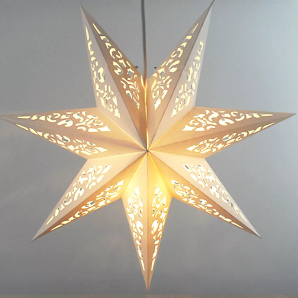 paper lantern lights Paper Hanging Ornament White Paper Star