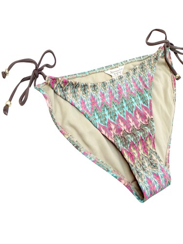 Ladies Sizes 12 14 16 18 Bikini Bottoms Monsoon Glitter Knit Tie Sides - Picture 4 of 6