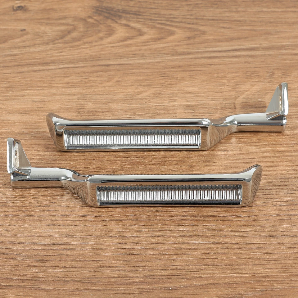 Par de manijas de puerta interiores interiores de metal cromado para F-150 F-250 F-350 Bronco 87-96 Foto 3 de 4