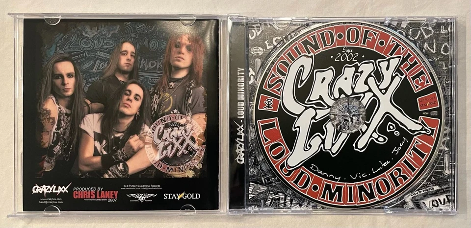 Crazy Lixx - Loud Minority + 2 Bonus (Japan 2008 CD w/OBI) ARTSG-025 Crashdiet - Image 3 of 4