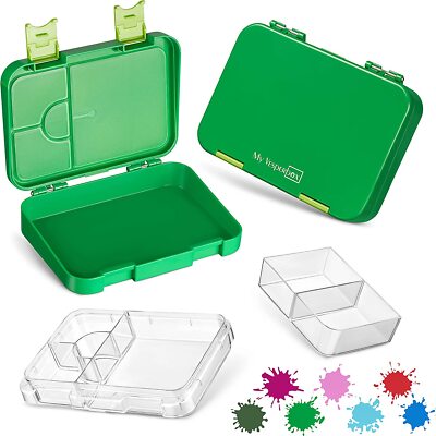 My Vesperbox   Len - Bento Box Kinder - Lunchbox Mit 4+2 Fächern - Extrem Robust