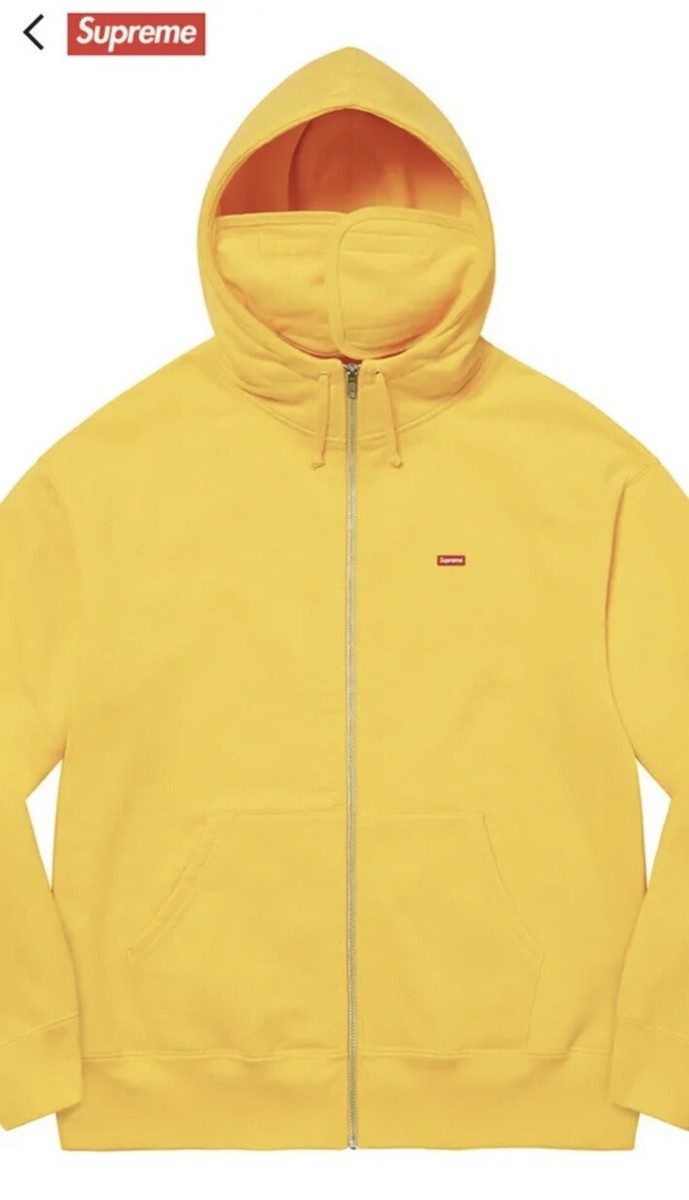 シュプリーム コットンジップアップパーカー フーディー イエロー