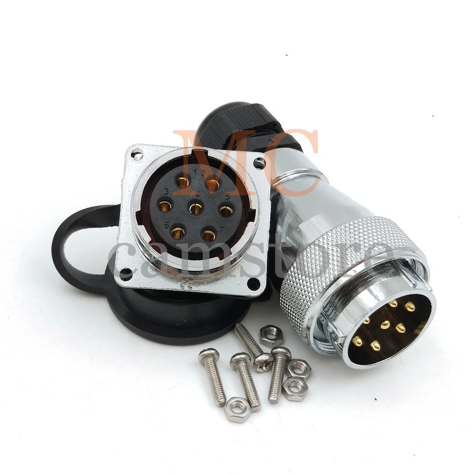 WF28 5 7 10 12 16 17 20 24 26pin Panel Mount Circular Multipole Cable Connector  - Image 4 of 4