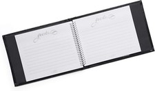 Hortense B. Hewitt Wedding Accessories Guest Book, Navy, 7.5 x 5.75-Inches
