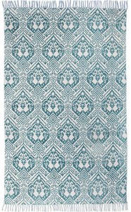 Totemic-Parade-Turquoise-Rug-220X150cm