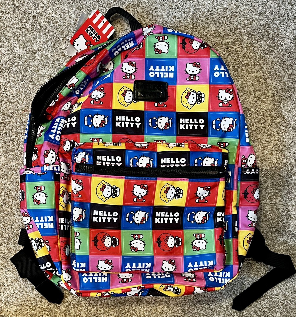 Hello Kitty Backpack Bioworld by Sanrio Pink 16" Fruit Strawberry Lemon NWT | eBay Hello Kitty Backpack Bioworld by Sanrio Pink 16" Fruit Strawberry Lemon NWT | eBay