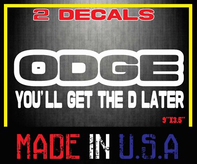 ODGE you'll get the D later Decal Sticker Turbo Diesel Truck Pickup ...
