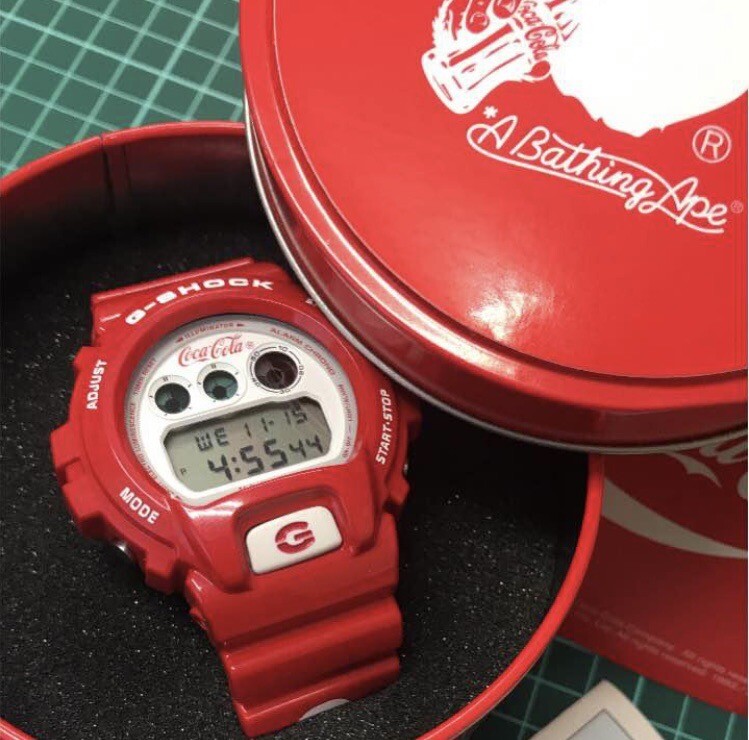 CASIO G-SHOCK A BATHING APE BAPE x Coca-Cola Watch DW-6900 CASIO G-SHOCK A BATHING APE BAPE x Coca-Cola Watch DW-6900