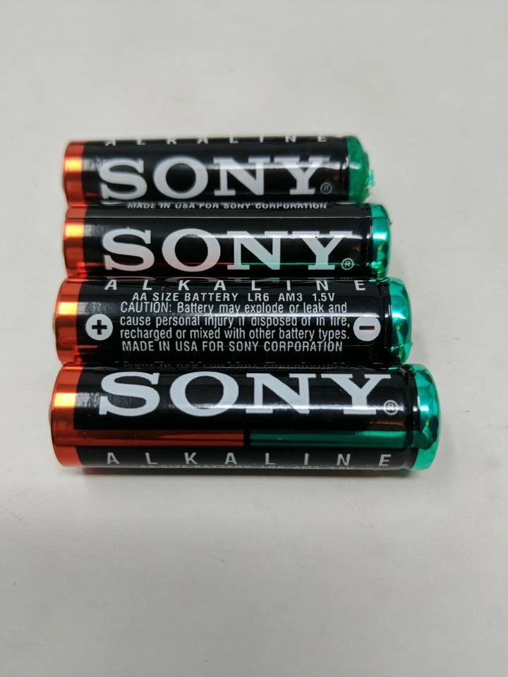 索尼 Alkaline AA 电池 复古 20 世纪 80 年代 90 年代 Prop Electronics Dead — 第 2/4 张图片