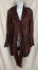 Vintage Ralph Lauren Denim & Supply | Fringe Sweater | USA Made | Petite Small