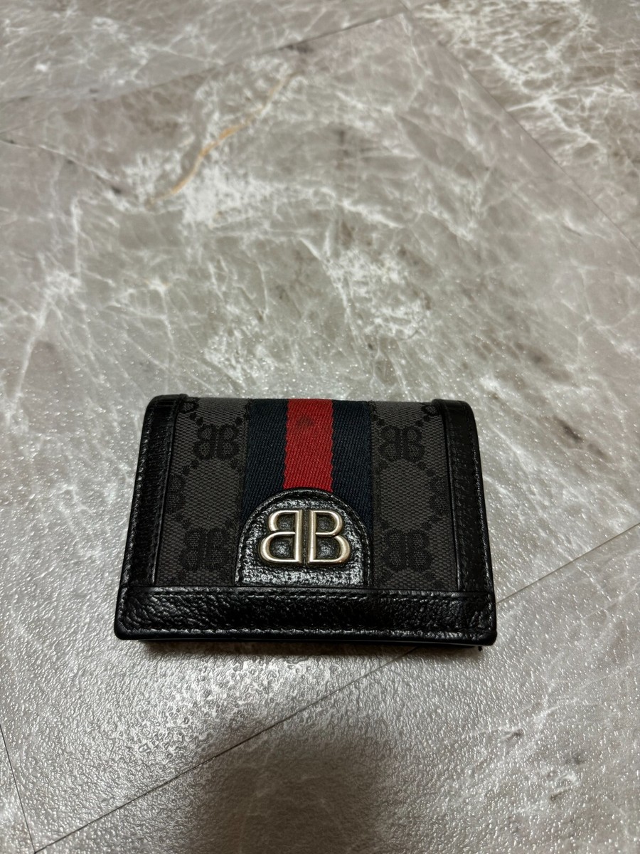 GUCCI Balenciaga Hacker Wallet black Canvas Jacquard No box GUCCI Balenciaga Hacker Wallet black Canvas Jacquard No box