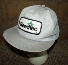 Vintage SEEDTEC Snapback Adjustable Mesh Trucker Hat made in USA