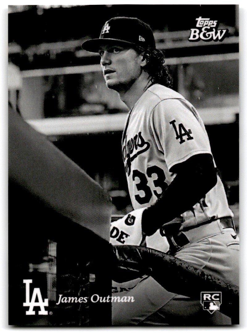 2023 Topps Black & White James Outman RC Los Angeles Dodgers #98