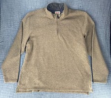 Wrangler Authentics Men's Long Sleeve Fleece Quarter Zip Size 2XL